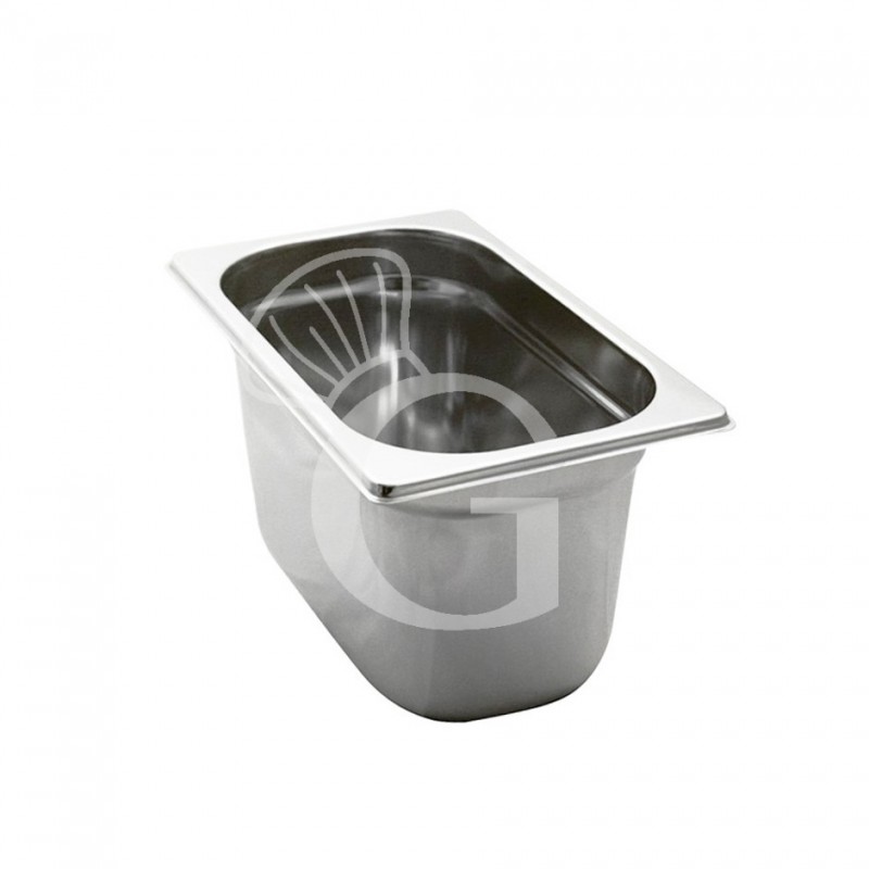 Bacinella in acciaio inox GN1/4 L 265 mm x P 162 mm x H 150 mm