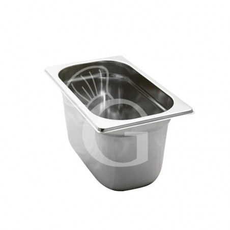 Bacinella in acciaio inox GN1/4 L 265 mm x P 162 mm x H 150 mm Bacinella in acciaio inox GN1/4 L 265 mm x P 162 mm x H 150 mm