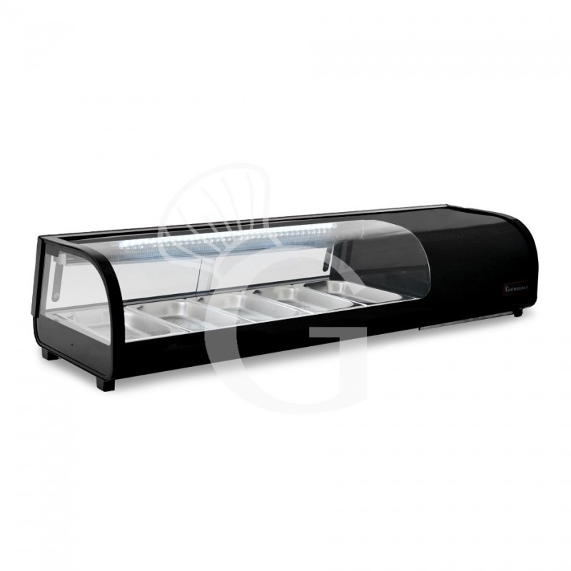 Vetrina sushi 5 bacinelle GN1/3 190 W L 1352 mm x P 420 mm x H 295 mm
