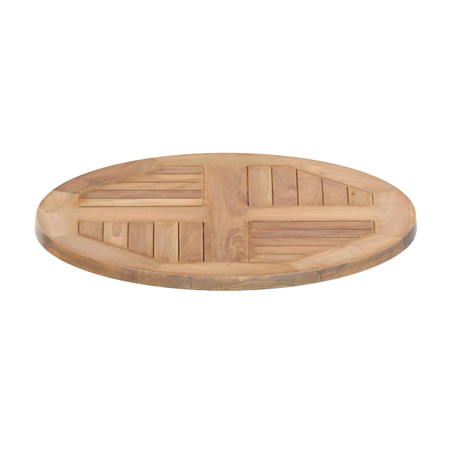 Piano rotondo in teak per esterno - diametro 800 mm