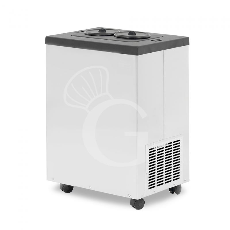 Abbattitore per vino con ruote elettrico 2 bottiglie L 500 mm x P 370 mm x H 720 mm