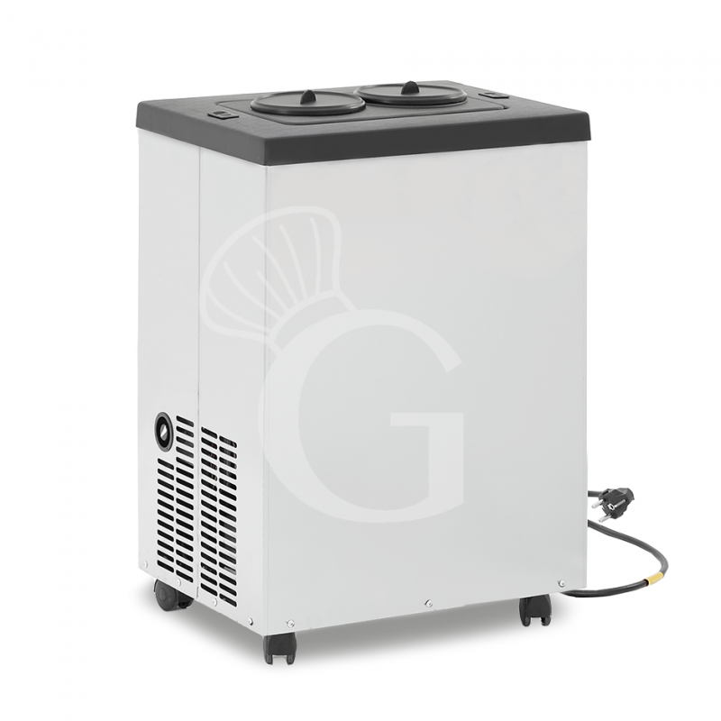 Abbattitore per vino con ruote elettrico 2 bottiglie L 500 mm x P 370 mm x H 720 mm