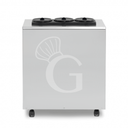 Abbattitore per vino con ruote elettrico 3 bottiglie L 630 mm x P 370 mm x H 720 mm