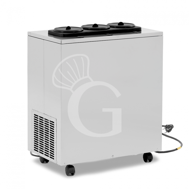 Abbattitore per vino con ruote elettrico 3 bottiglie L 630 mm x P 370 mm x H 720 mm