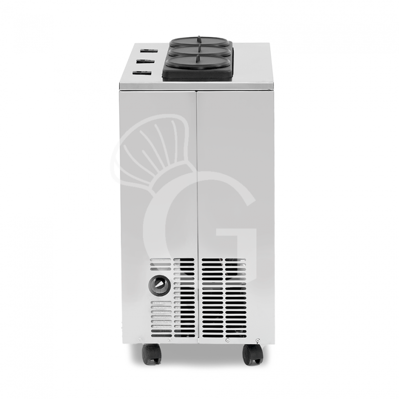 Abbattitore per vino con ruote elettrico 3 bottiglie L 630 mm x P 370 mm x H 720 mm