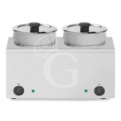 Cioccolatiera Bagnomaria Elettrico per cioccolato 2 vasche 3,5 LT