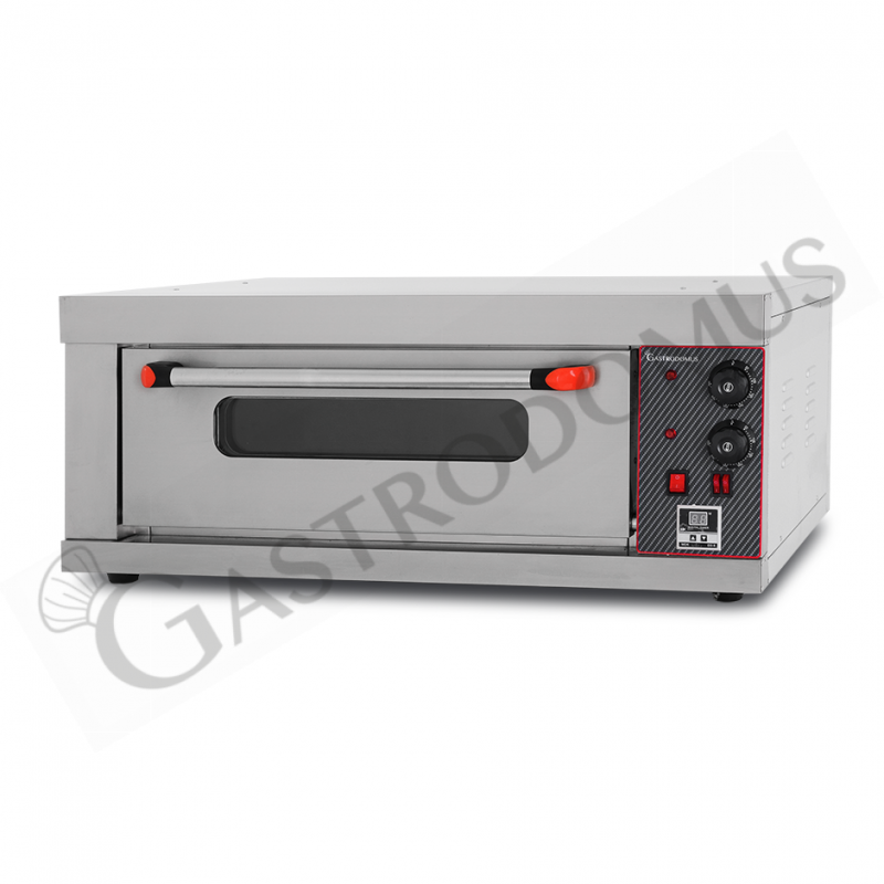 Fornetto Elettrico 1 pizza diametro 320 mm 1 camera controllo meccanico  temperatura 320°C potenza 3 - mod. EVOQUE