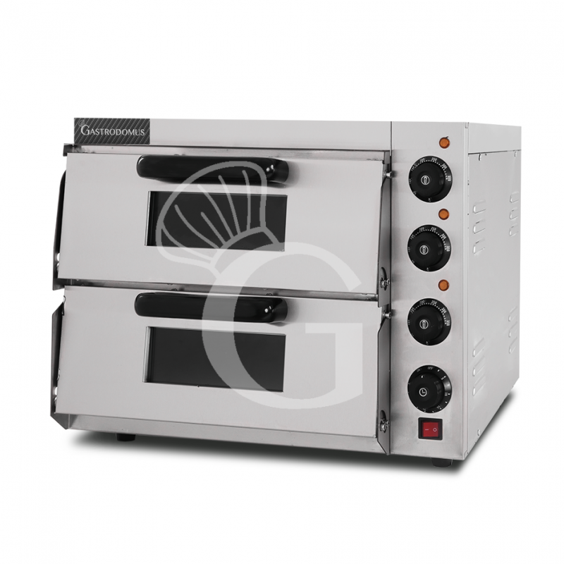 Fornetto Elettrico 1 pizza diametro 320 mm 2 camere controllo meccanico temperatura 350°C potenza 3 Kw