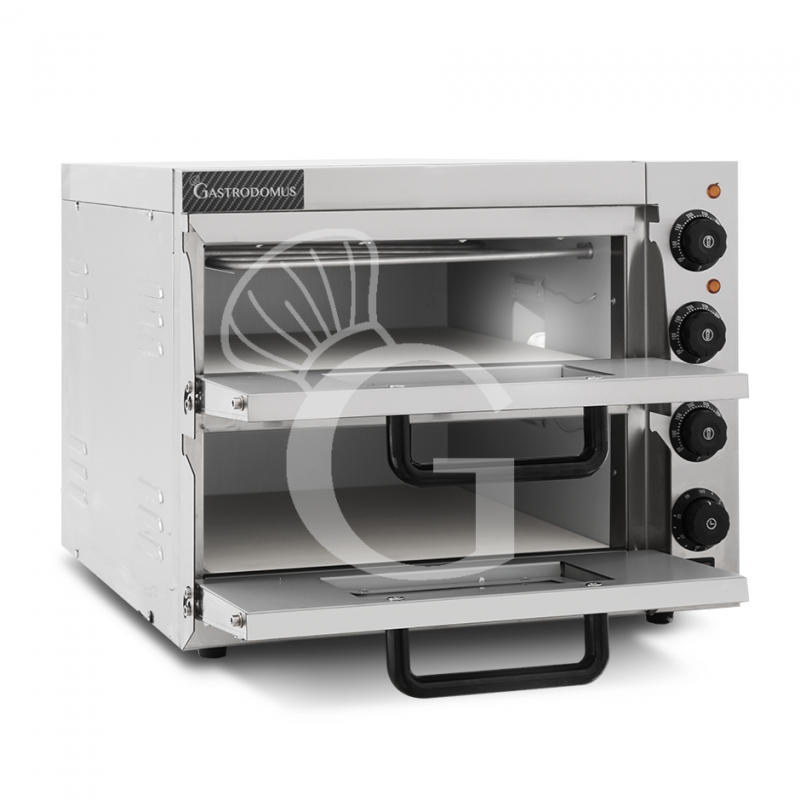 Fornetto Elettrico 1 pizza diametro 320 mm 2 camere controllo meccanico temperatura 350°C potenza 3 Kw