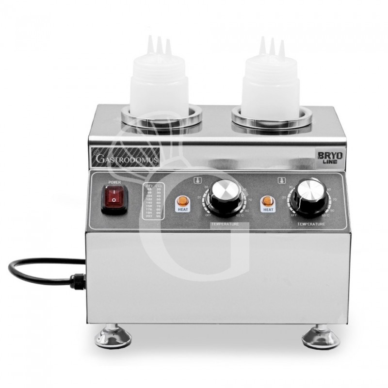 Scaldavivande elettrico a secco - due vasche con capacità 650 ML ciascuna Scaldavivande elettrico a secco - due vasche con capacità 650 ML ciascuna