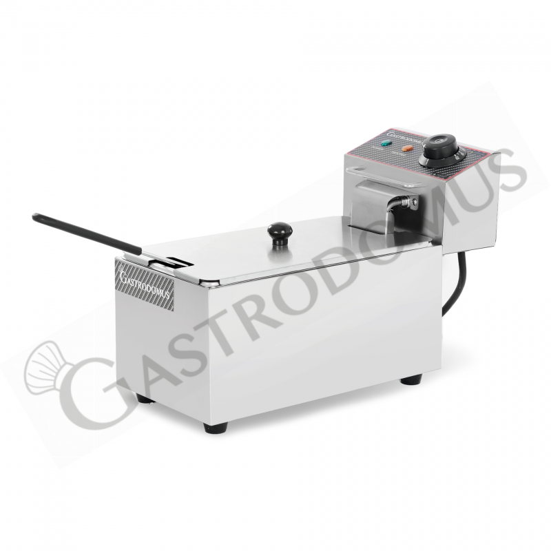 Friggitrice elettrica da banco 1 vasca 4 LT 2000 W Monofase