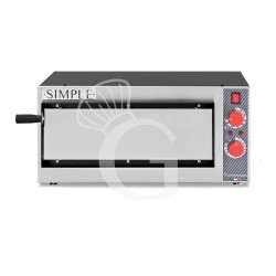 Fornetto Elettrico 1 pizza diametro 320 mm 1 camera controllo meccanico temperatura 320°C potenza 1,6 Kw