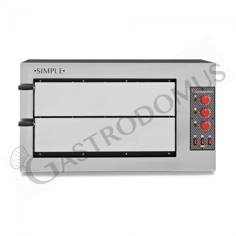 Fornetto Elettrico 2 pizze diametro 450 mm 2 camere controllo meccanico temperatura 455°C potenza 7,5 Kw Fornetto Elettrico 2 pizze diametro 450 mm 2 camere controllo meccanico temperatura 455°C potenza 7,5 Kw