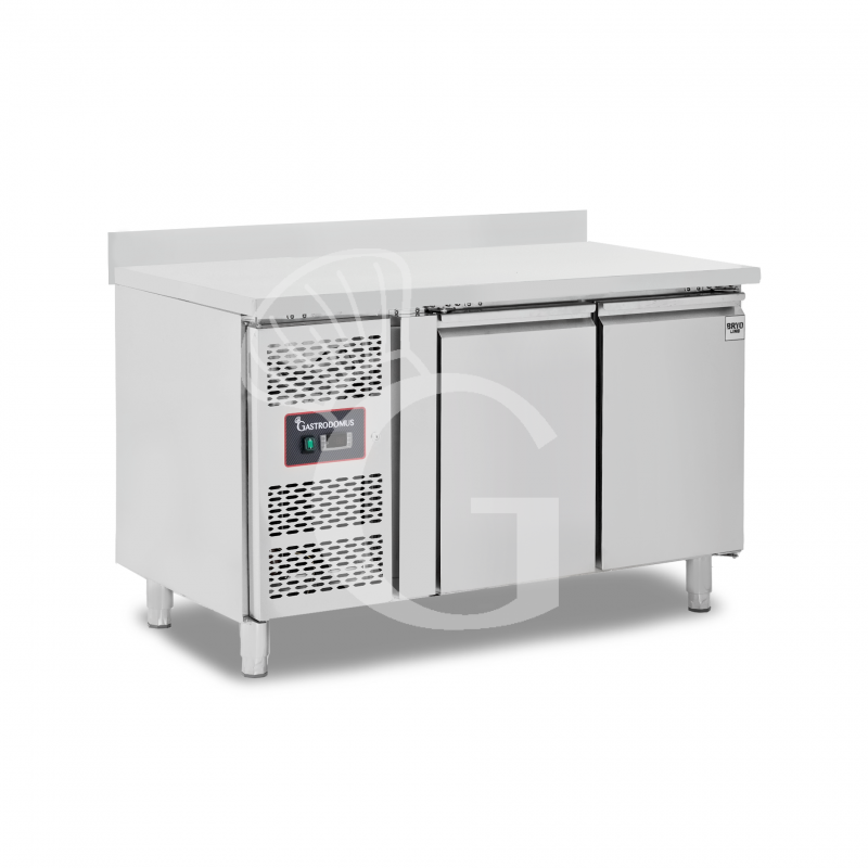 Tavolo Refrigerato 2 porte alzatina Prof. 700 mm +2°C/+8°C motore a sinistra classe energetica B