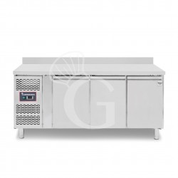 Tavolo Refrigerato 3 porte alzatina Prof. 700 mm +2°C/+8°C motore a sinistra classe energetica B