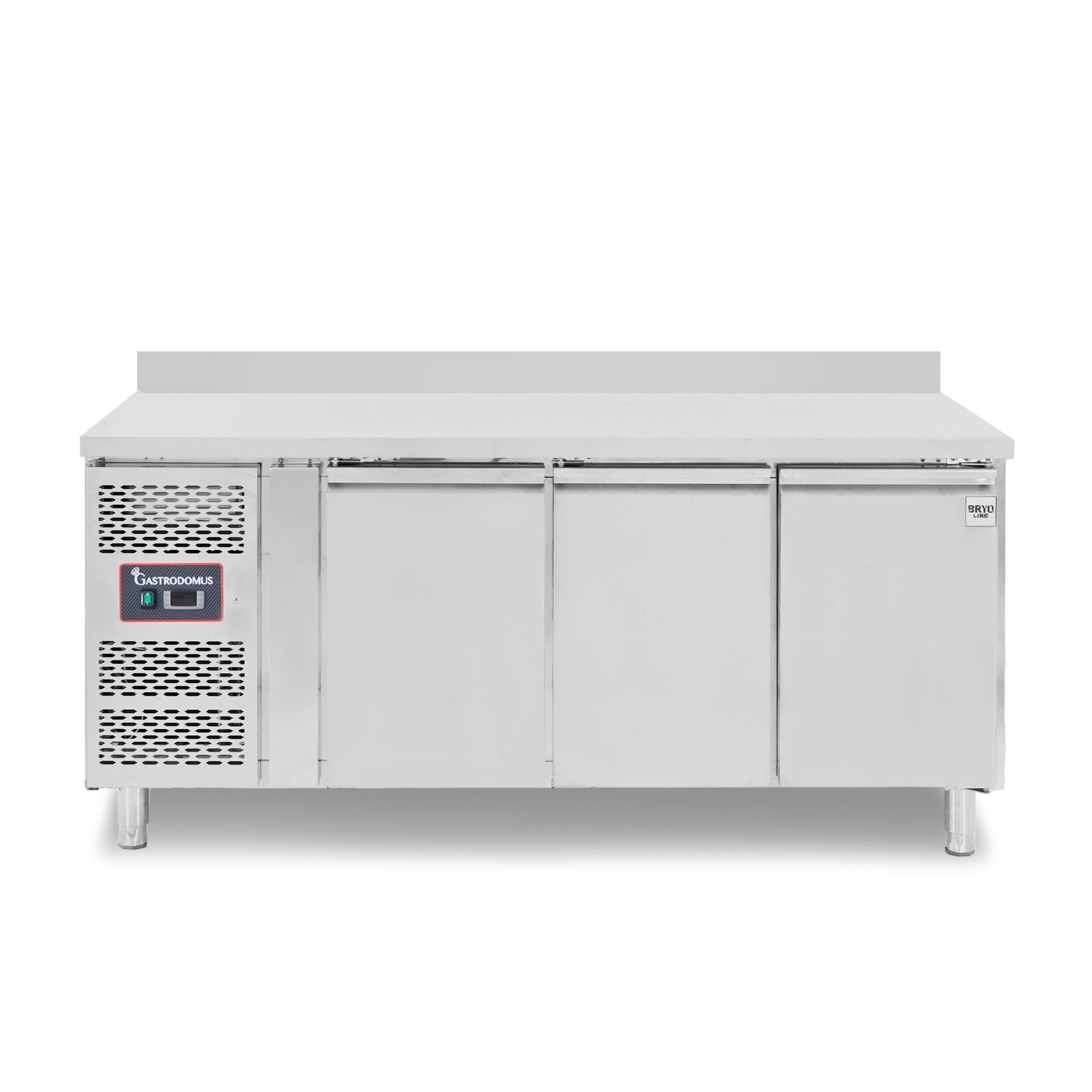 Tavolo Refrigerato 3 porte alzatina Prof. 700 mm +2°C/+8°C motore a sinistra classe energetica B
