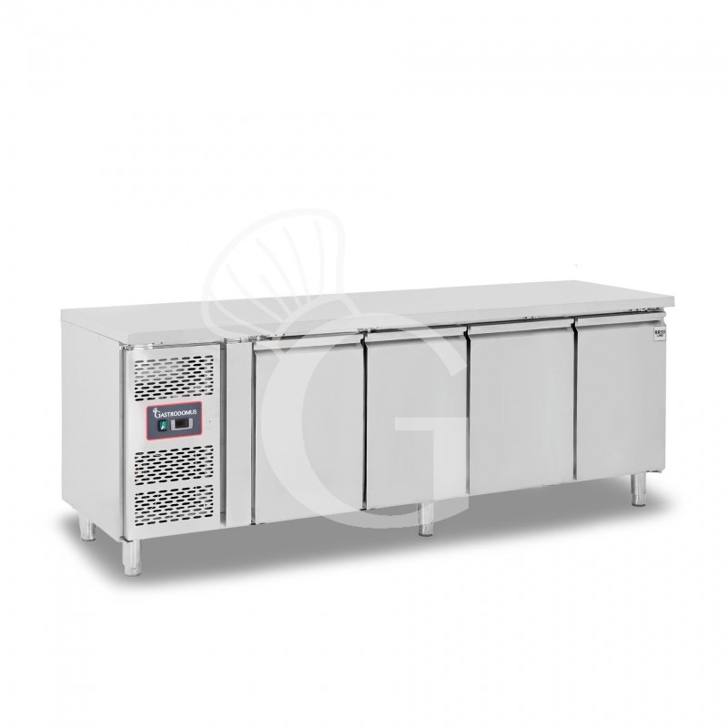 Tavolo Refrigerato 4 porte Prof. 600 mm +2°C/+8°C motore a sinistra  classe energetica E