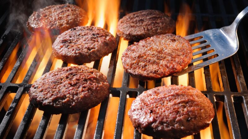 Griglie professionali, hamburger alla griglia