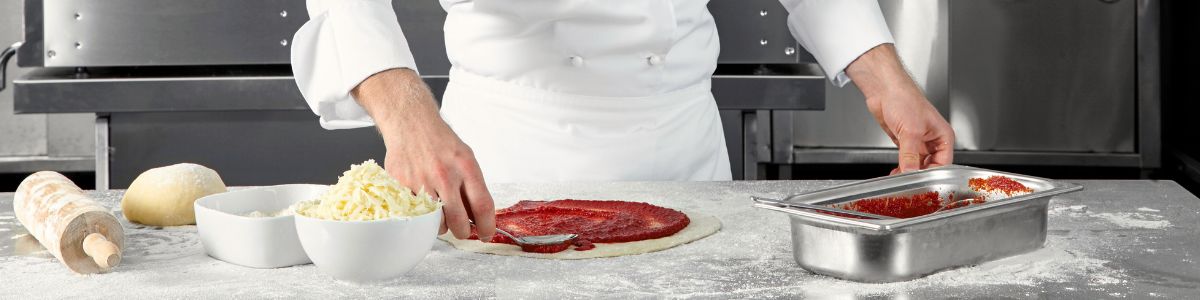banco pizza acciaio