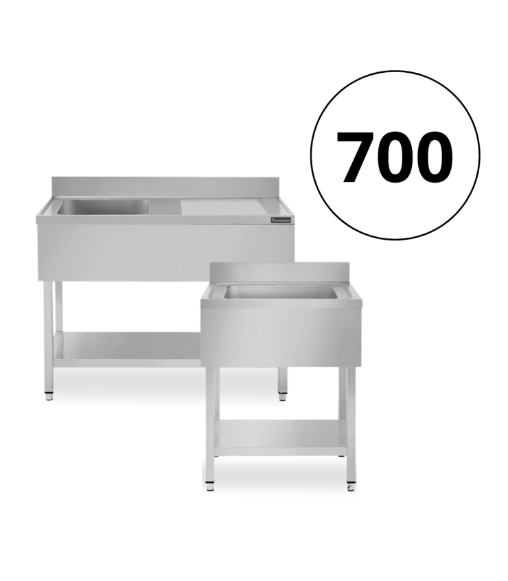 Tavolo lavello Profondità 700