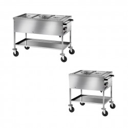 Carrelli Termici Riscaldati per Distribuzione Pasti