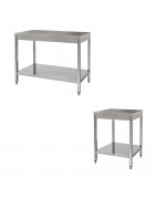 Tavolo con ripiano Prof. 600