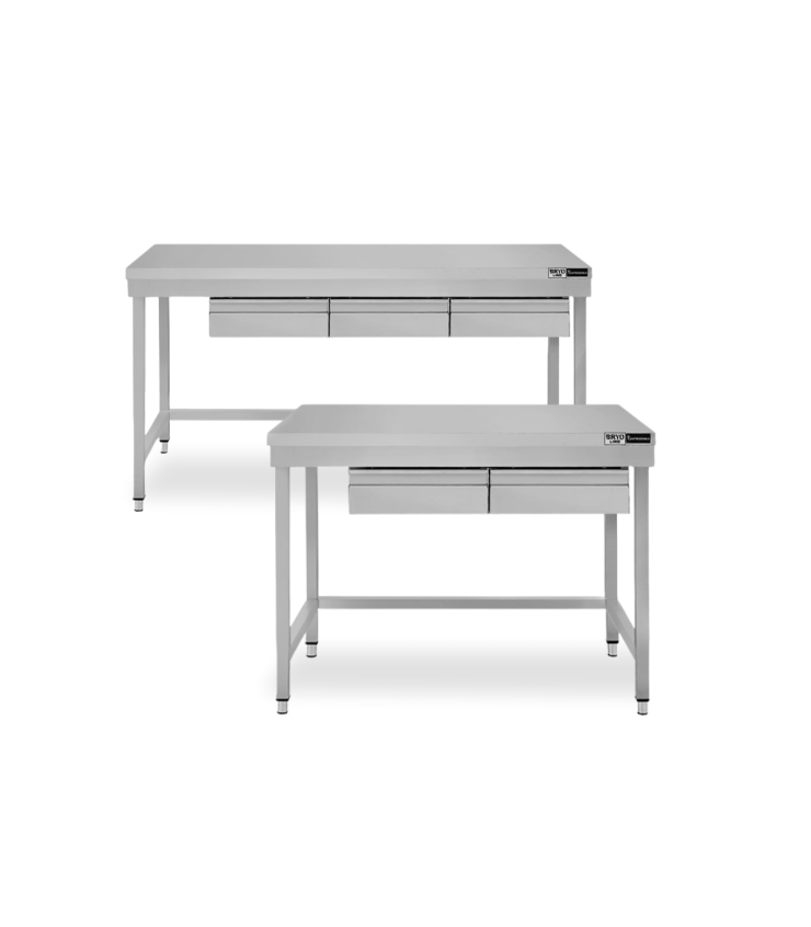 Tavolo con cassetti Profondità 700