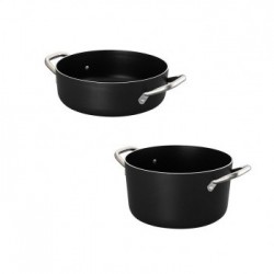 Padelle in Alluminio Per Induzione con Manico