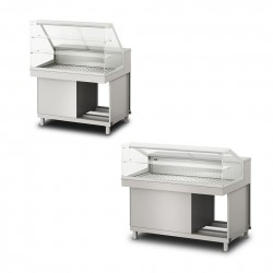 Banchi bar caldi con vetrina