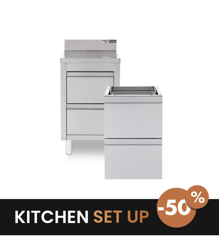 Cassettiere acciaio inox