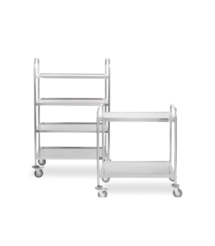 Carrelli in Acciaio Inox per Cucine