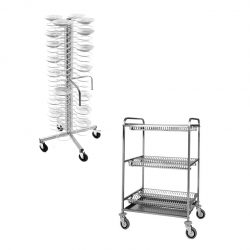 Carrelli Portapiatti da Banco o su Ruote